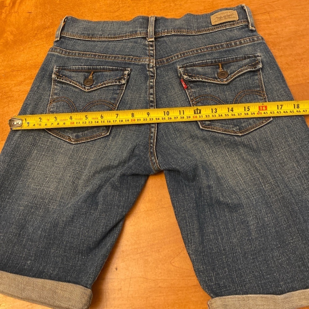 Levi's Dark Blue Denim Women's Shorts - Picture 8 of 8